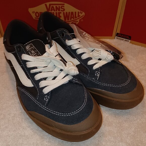 Vans Men's 7/Women's 8.5 Berle Pro Canvas Suede Skate Black Dark Gum - Picture 8 of 13